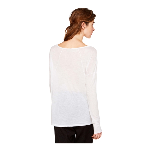 Cashmere blend long sleeve t-shirt Navy Blue - Picture 4 of 10